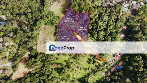 1 acre parcel in Janda Baik Pahang, with adjoing 4 lots, Pahang, Bentong