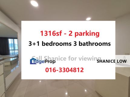 Menjalara 18 Condo 1316sf Renovated unit with 3 plus 1 bedrooms 3 baths 2 parking for Sale, Kuala Lumpur, Bandar Menjalara