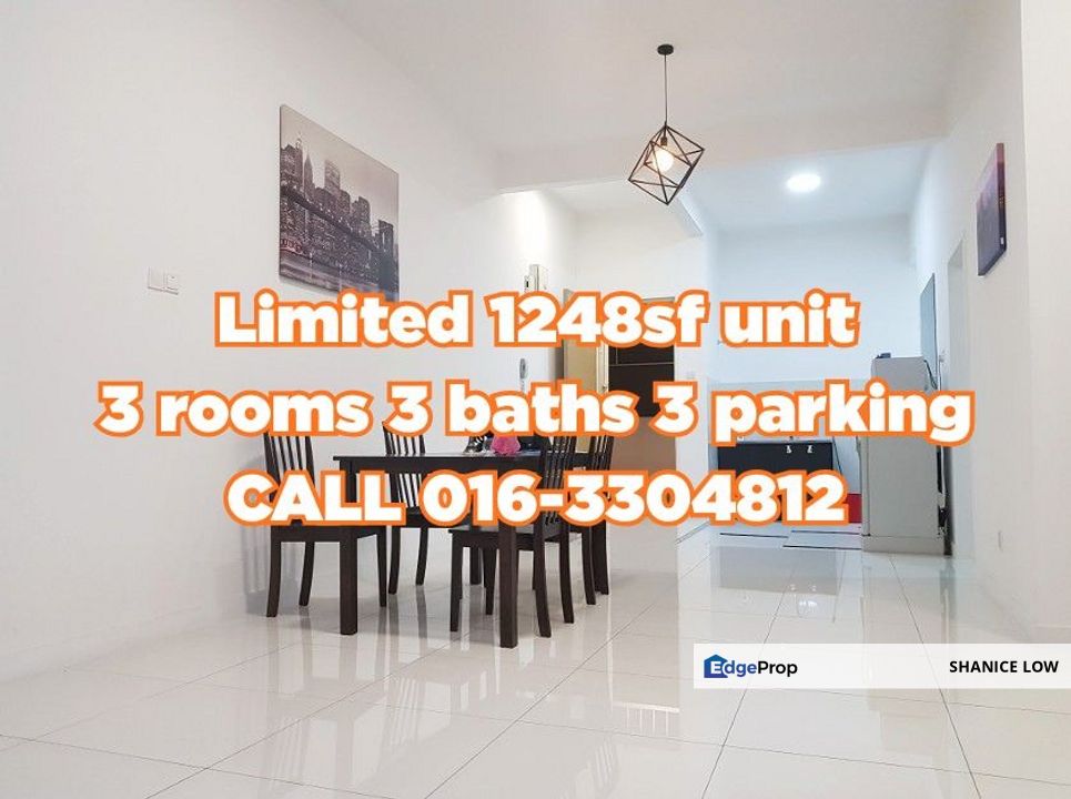 Skypod Residences Puchong Jaya 1248sf 3 bedrooms 3bathrooms 3 parking for Sale, Selangor, Puchong
