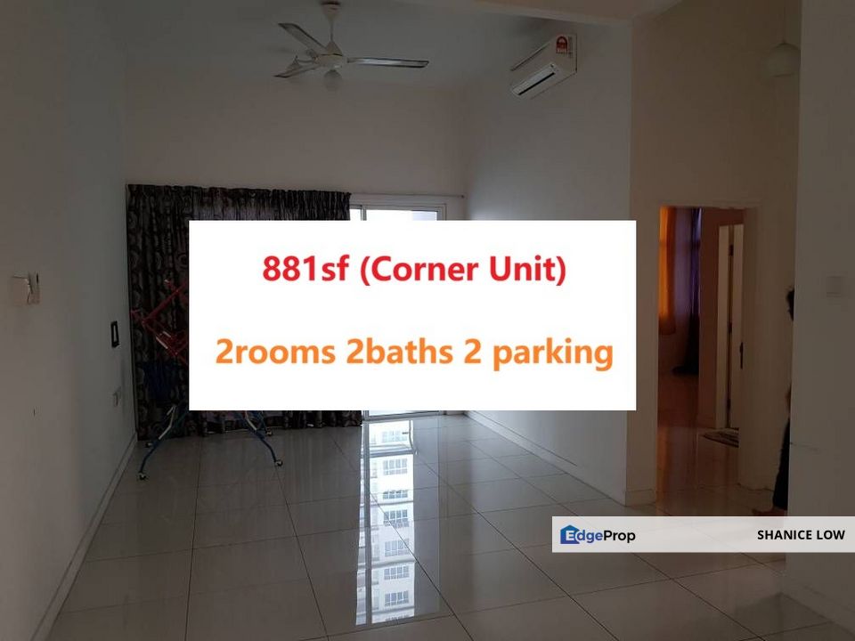 Skypod Residences 881sf 2rooms 2baths 2parking side by side semi furnished for Rent, Selangor, Puchong
