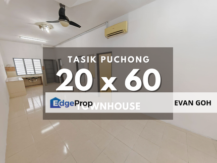 Taman Tasik Puchong @ Townvilla Ground Floor 20x60 Townhouse, Selangor, Puchong