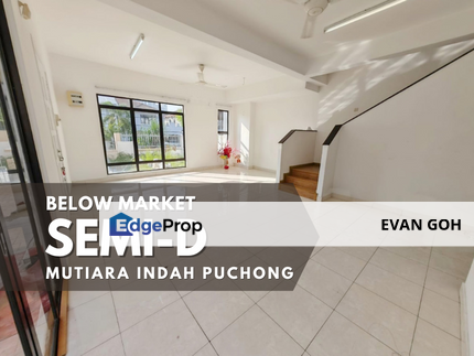 Taman Mutiara Indah Puchong Semi D For Sale Below Market Value, Selangor, Puchong