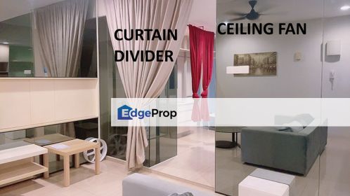 pet friendly unit with ceiling fans 2door fridge and curtain divider., Selangor, Ara Damansara