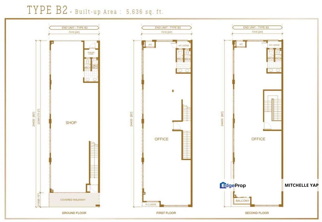 T. Molek MOLEK HUB SHOPLOT - 3 STOREY For RENT - end lot, Johor, Johor Bahru