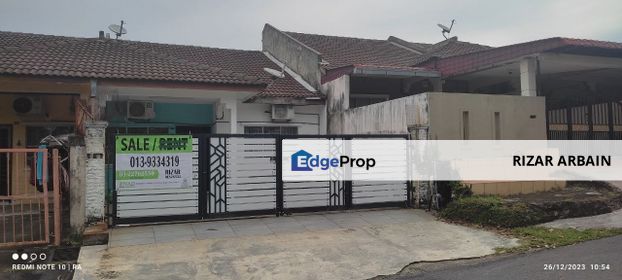 Single storey terrace house for sale in Taman Muzaffar Shah, Ayer Keroh, Melaka Tengah, Melaka, Ayer Keroh