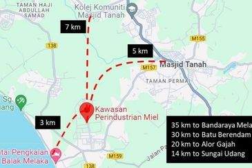 One and a half storey semi detached factory (ISDF 1.5) for sale in Masjid Tanah, Alor Gajah, Melaka