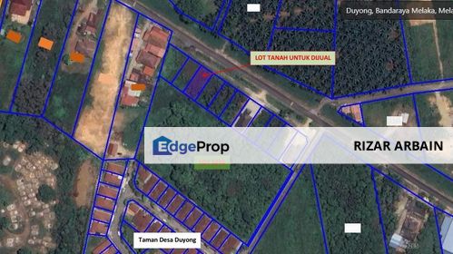 A bungalow plot untuk dijual di Duyung/Bukit Katil/Ayer Molek, Melaka, Melaka, 