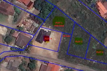 Tanah bungalow untuk dijual di Serkam Darat, Merlimau, Jasin, Melaka