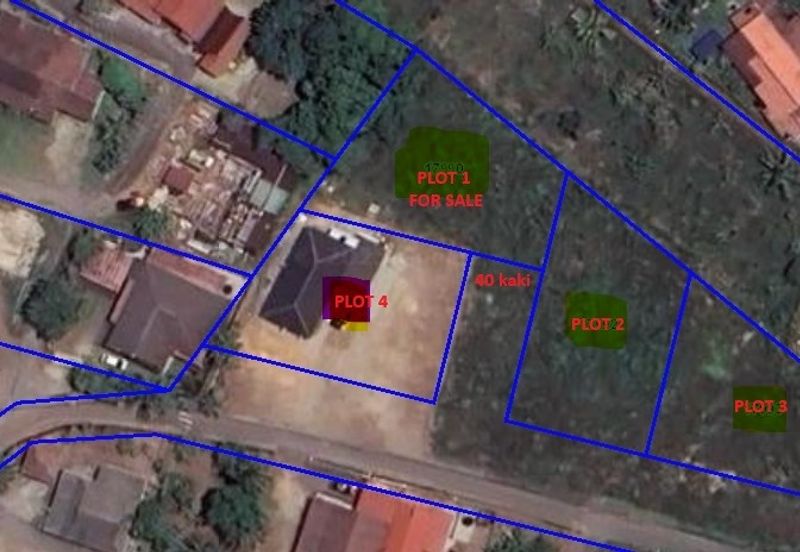 Tanah bungalow untuk dijual di Serkam Darat, Merlimau, Jasin, Melaka