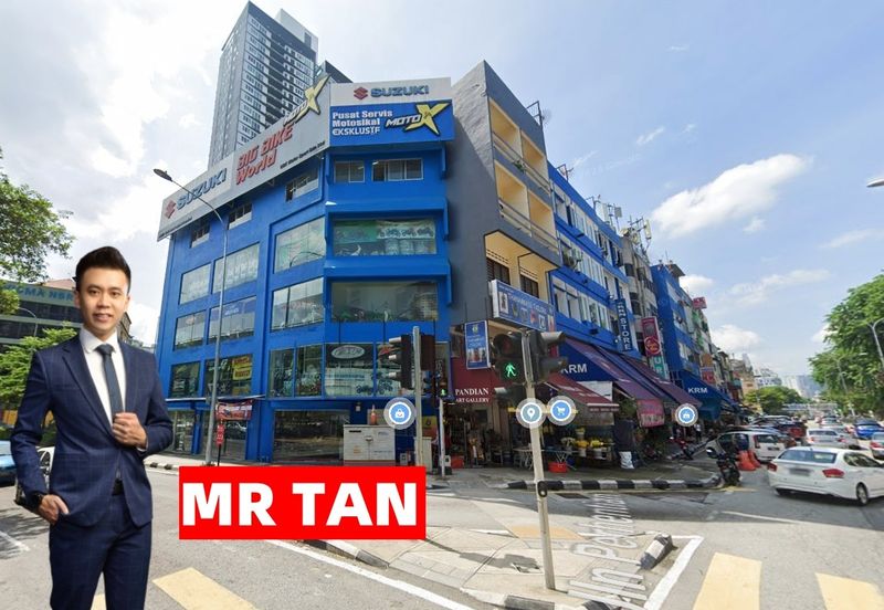 Corner With 5% Roi!! Jalan Ipoh 4 Sty Freehold Shop Sentul Barat Mrt
