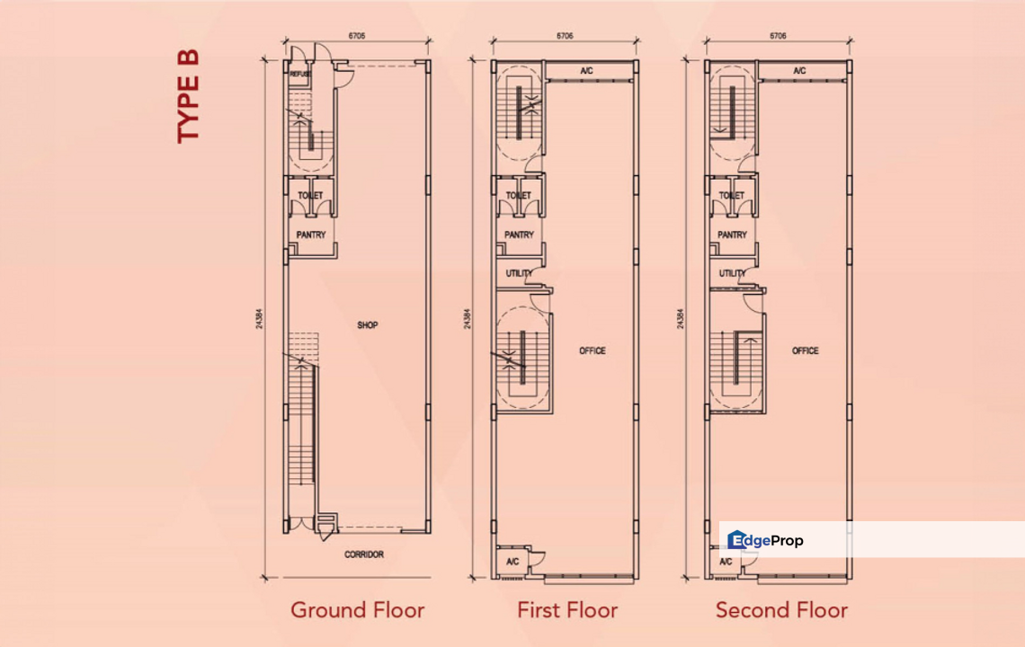 ((SOLD)) 4 Storey ROI 4% Bandar Puteri Bangi Shop 22x80 Freehold Putra Mahkota, Selangor, Bangi