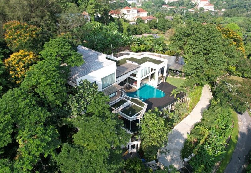 Tropical resort house in a forest environment within KL Citycentre