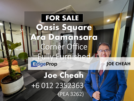 For Sale - Renovated Corner Unit Office Ready To Move In Design & View Oasis Square Ara Damansara, Selangor, Ara Damansara