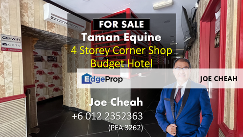 4 Storey Corner Shop/Hotel For Sale , Selangor, Seri Kembangan