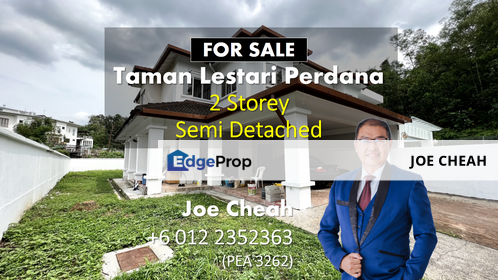 2 Storey Semi D With Large Flat Land For Sale Taman Lestari Perdana , Selangor, Puchong South