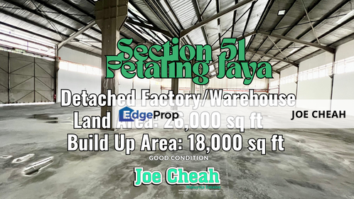 Industrial Building For Rent Section 51 Petaling Jaya, Selangor, Petaling Jaya