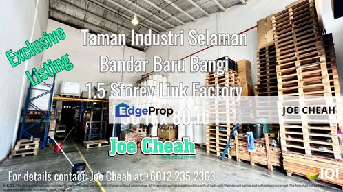 1.5 Storey Link Factory Taman Industri Selaman, Seksyen 10, Bangi, Selangor, Bangi