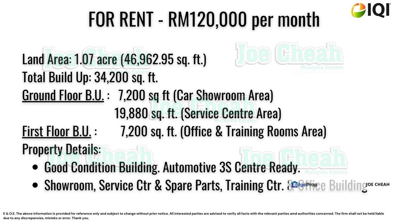 Single Storey Factory With 2 Storey Office For Rent - 3S Centre Ready Sungei Besi Chan Sow Lin Kuala Lumpur , Kuala Lumpur, Sungai Besi