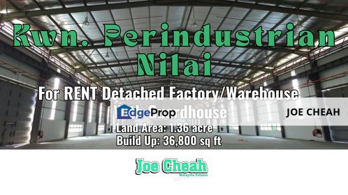 Columless Factory/Warehouse For Rent Nilai Seremban, Negeri Sembilan, Nilai