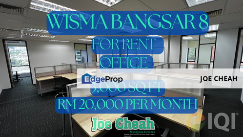 Wisma Bangsar 8 Office For Rent Bangsar KL, Kuala Lumpur, Bangsar