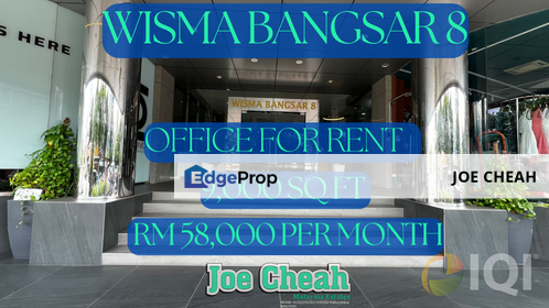 Wisma Bangsar 8 - 9,000 sq ft Office For Rent Kuala Lumpur, Kuala Lumpur, Bangsar