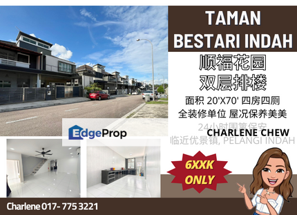 Taman Bestari Indah Double Storey Fully Renovated Nearby Puteri Wangsa, Johor, Ulu Tiram