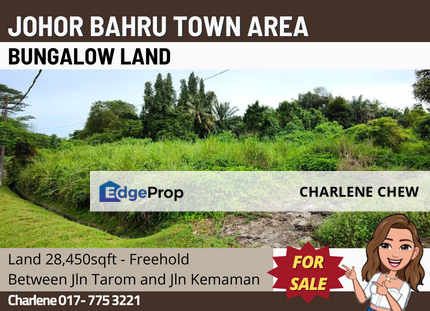 Bungalow Land JB town Area Between Jalan Tarom and Jalan Kemaman, Johor, Johor Bahru