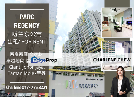 Parc Regency 2 Rooms with Fully Furnished Nearby Molek, Johor Jaya, Johor, Johor Bahru