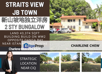 Jalan Straits View JB Town Bungalow For Sale Near Bukit Serene, Istana, Johor, Johor Bahru