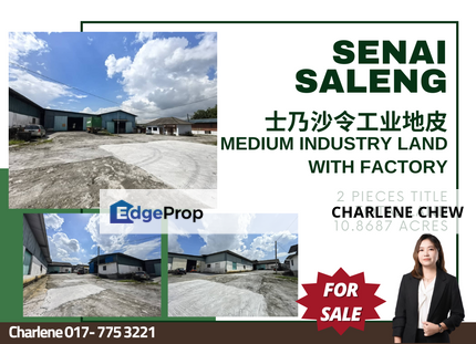 Senai Saleng Medium Industry Land With Factory , Johor, Kulai