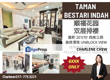 Taman Bestari Indah Double Storey Nice Renovated Unit, Johor, Ulu Tiram