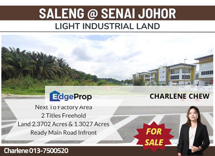 Saleng @ Senai 2 Titles Light Industrial Land (Sale), Johor, Kulai