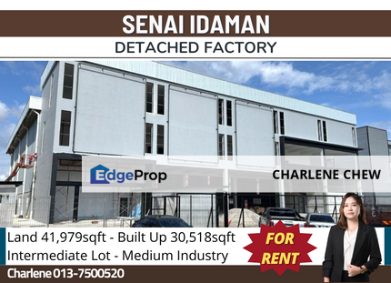 Senai Idaman Detached Factory (Rent), Johor, Senai
