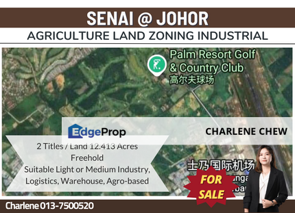 Senai Agricultural Land Zoning Industrial (Sale), Johor, Senai