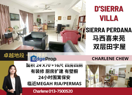 D’Sierra Ville @ Sierra Perdana Double Storey Cluster House, Johor, Masai