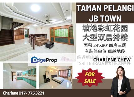 Taman Pelangi JB Town Double Storey 24x80 Nearby CIQ, Johor, Johor Bahru