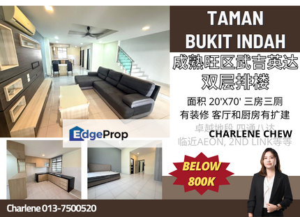 Taman Bukit Indah 29 @ 2 Storey Terrace for Sale, Johor, Johor Bahru