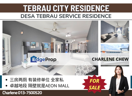 Tebrau City Residences @ Desa Tebrau Beside Aeon Mall (Sale), Johor, Johor Bahru