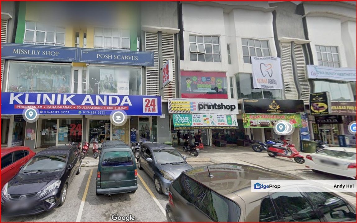 Wangsa Melawati 4 Storey Corner Shop-Office Facing Mainroad For Sale ...