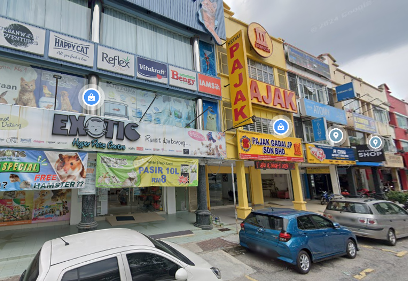  Adjoining 3 Storey Shops in Setapak 