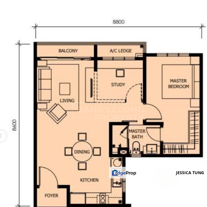 No.A-21-12, Tower A, Residensi Sentral Kuchai (Kuchai Sentral), No.2B, Jalan Kuchai Maju 9, Taman Kuchai Jaya, 58100 Kuala Lumpur, Kuala Lumpur, Kuchai Lama