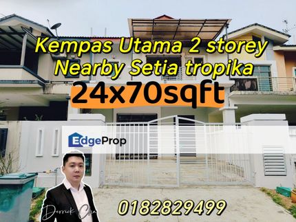 Kempas utama 2 storey unblock view 24x70, Johor, Johor Bahru