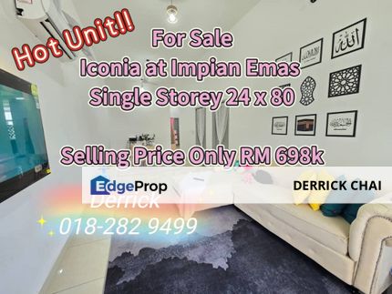 Iconia Impian Emas, Single Storey Terrace, Johor, Johor Bahru