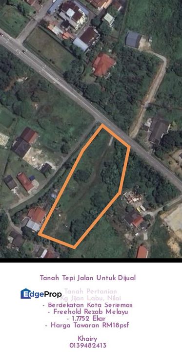1.7 Acres Agriculture Land Near Enstek,Labu Kg, Jijan & Kota Seriemas, Negeri Sembilan, Nilai