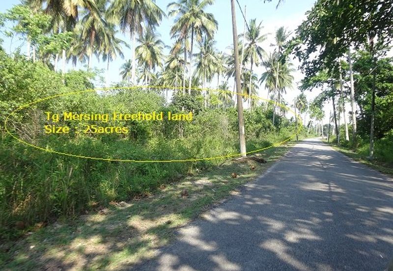 Mersing Town Seafront Freehold Land 25acres
