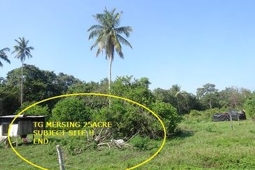 Mersing Town Seafront Freehold Land 25acres