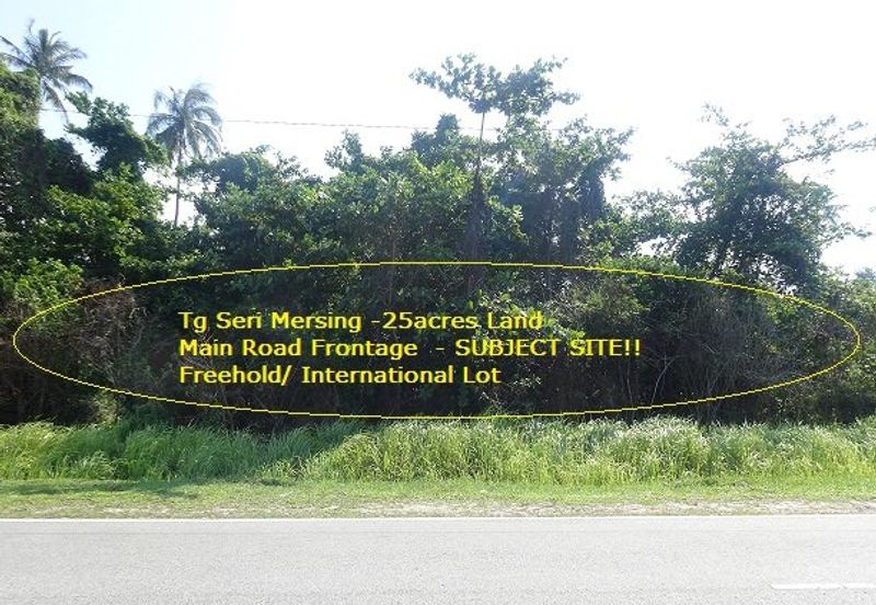 Mersing Town Seafront Freehold Land 25acres
