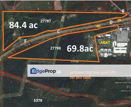 Kota Warisan, Sepang 154 Acres Agricultural Land For Sale SPACIOUS, Selangor, Sepang