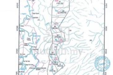 Gua Musang, Kelantan 1,291 Acres Agricultural Land For Sale SPACIOUS