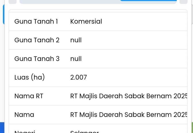 Kampong Banjar, Sabak Bernam 5 Acres Commercial Building Land For Sale SPACIOUS